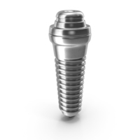 Dental Implant Screw and Abutment PNG & PSD Images