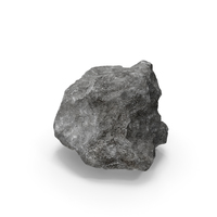 Realistic Rock Lowpoly 3D Model PNG & PSD Images