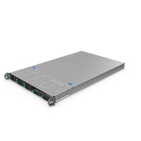 Server Chassis 1U with Board PNG & PSD Images