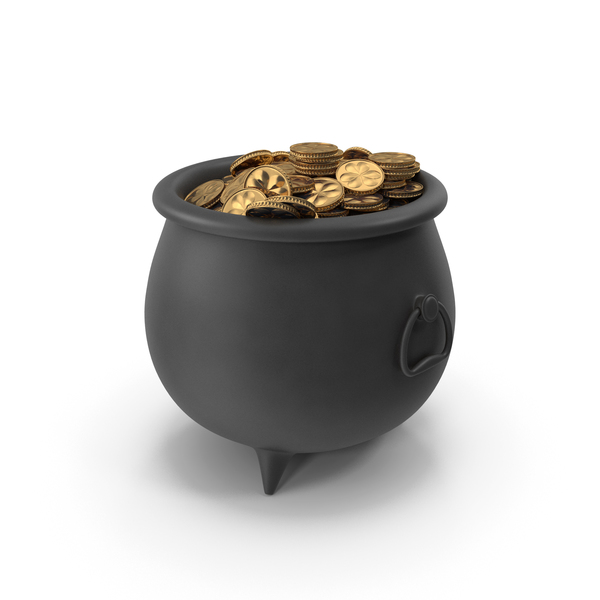 ST Patrick Pot with Gold Coins PNG & PSD Images
