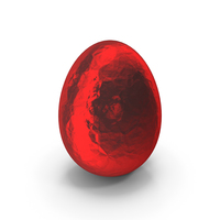 Easter Egg Red Foil PNG & PSD Images
