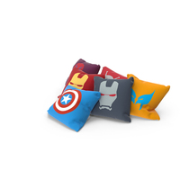 Superhero Pillows PNG & PSD Images