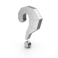 Question Mark Steel with Rivets PNG & PSD Images