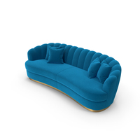 Brabbu Cyan Sofa PNG & PSD Images