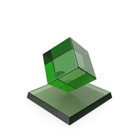Cube Trophy Glass PNG & PSD Images