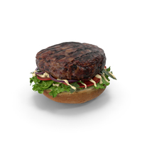 Burger Open No Cheese PNG & PSD Images