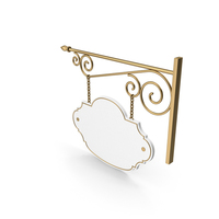 Gold Forged Signboard PNG & PSD Images