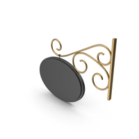Gold Forged Signboard PNG & PSD Images