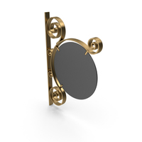 Gold Forged Signboard PNG & PSD Images
