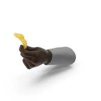 Suit Hand Holding a Large Potato Chip PNG & PSD Images