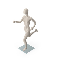 Female Mannequin Running Pose PNG & PSD Images