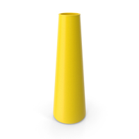 Tube Vase Yellow PNG & PSD Images