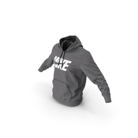 Grey Hoodie Nike Lowered Hood PNG & PSD Images
