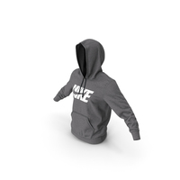 Grey Hoodie Nike Raised Hood PNG & PSD Images