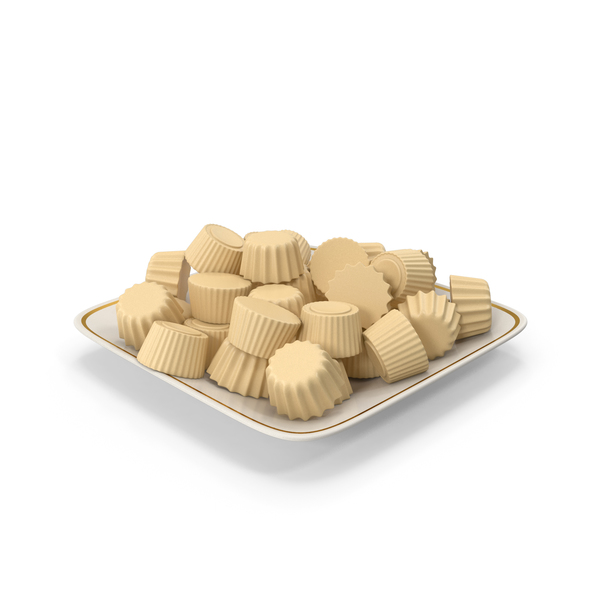 Plate With Milky Chocolate PNG & PSD Images