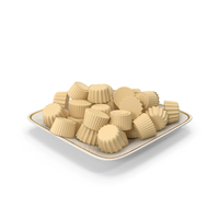Plate With Milky Chocolate PNG & PSD Images