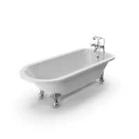 Vintage Bathtub Essex White Coated PNG & PSD Images