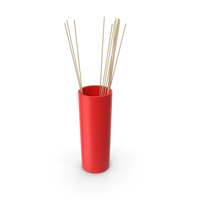 Tube Vase Red PNG & PSD Images