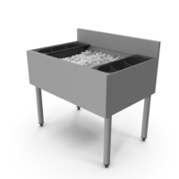 在Bar Ice Bin PNG和PSD图像下
