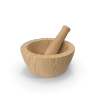 Wood Mortar And Pestle PNG & PSD Images