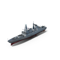 Destroyer HMS Dauntless D33 Type 45 PNG & PSD Images