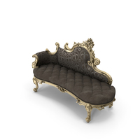 Rococo Bench Sofa PNG & PSD Images