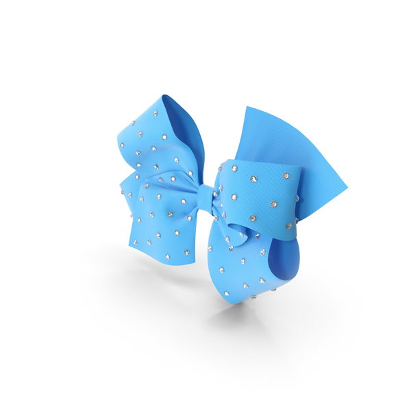 Large Hair Bow with Rhinestones PNG & PSD Images