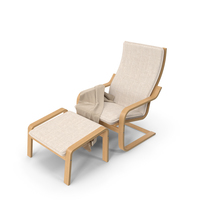 Detailed Ikea Poang Chair PNG & PSD Images