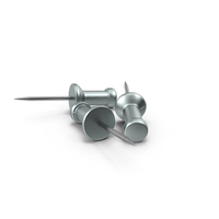 Metallic Push Pins PNG & PSD Images