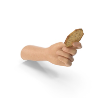 Hand Holding an Octagon Cracker with Seasoning PNG & PSD Images
