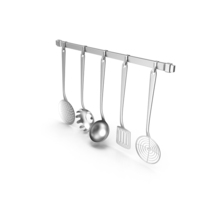 Kitchen Tools On A Rail PNG & PSD Images