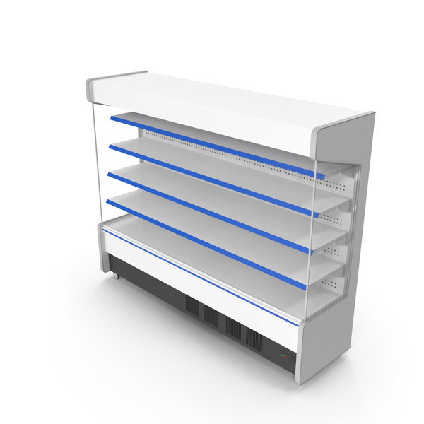 Empty Open Display Fridge PNG & PSD Images
