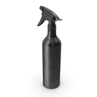 Aluminum Spray Bottle Black PNG & PSD Images