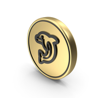 Dolphin Coin Logo Icon PNG & PSD Images