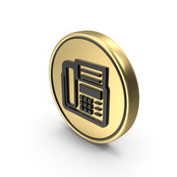 Fax Machine Coin Logo Icon PNG & PSD Images