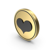 Heart Like Love Coin Logo Icon PNG & PSD Images