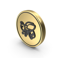 Honey Bee Coin Logo Icon PNG & PSD Images