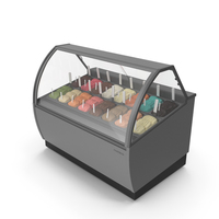Gelato - Ice Cream Case PNG & PSD Images