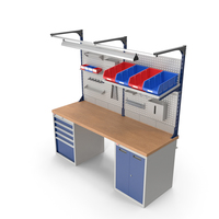 Dikom Multipurpose Workbench with Work Light PNG & PSD Images