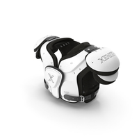 Football Shoulder Pads Xenith Flyte Youth White PNG & PSD Images