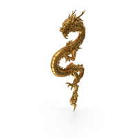 Golden Chinese Dragon Zodiac Sign PNG & PSD Images