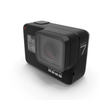 GoPro Hero7动作摄像头PNG和PSD图像