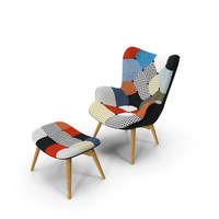 Grant Featherston Contour Lounge Chair Fabric Multicolor PNG & PSD Images