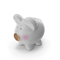 Grey Piggy Bank PNG & PSD Images