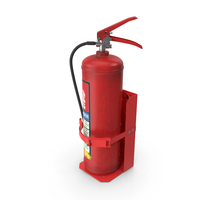 Heavy Duty Marine Bracket with Fire Extinguisher PNG & PSD Images