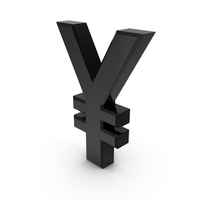 Japanese Yen Currency Symbol Plastic PNG & PSD Images