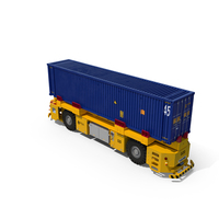 Kalmar AGV with 40ft ISO Container PNG & PSD Images