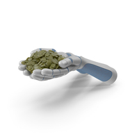 Robot Hands Handful with Seeds PNG & PSD Images
