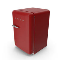 SMEG FAB10 50's Style Refrigerator PNG & PSD Images