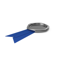 Blue Ribbon with Wax Stamp PNG & PSD Images